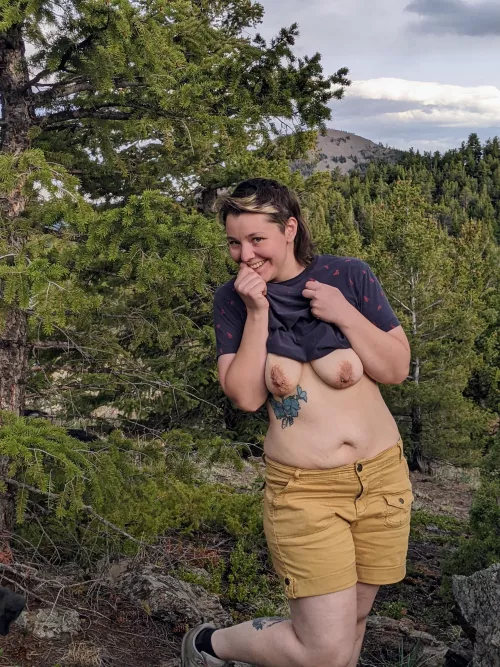 Daddy took pictures of me when we went camping but I couldn't stop giggling 💚 by antheia_rose