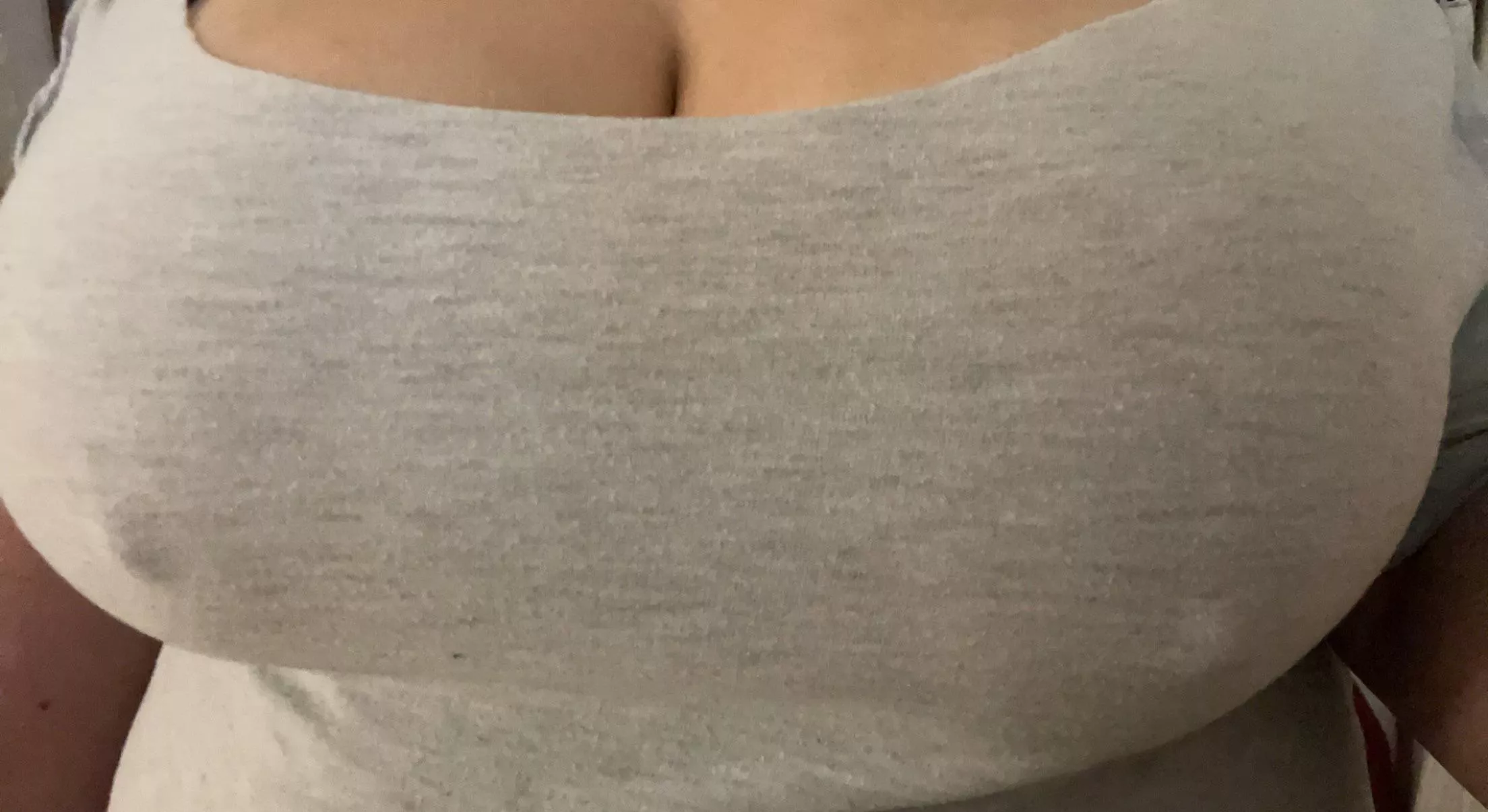 Dads stare at drop off = hard nipples posted by DDDNaturals