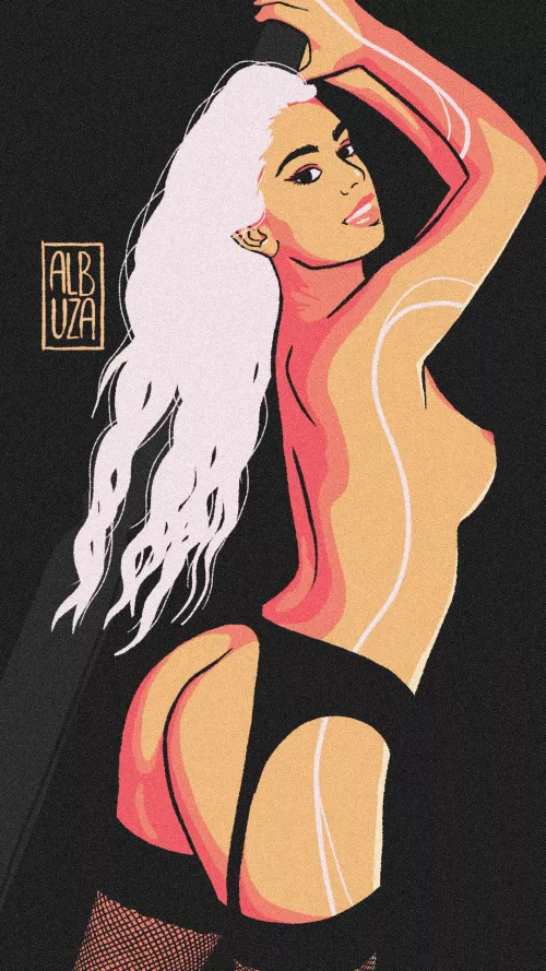 Dancer in Black Lingerie (Albuza) [Original] by albuza