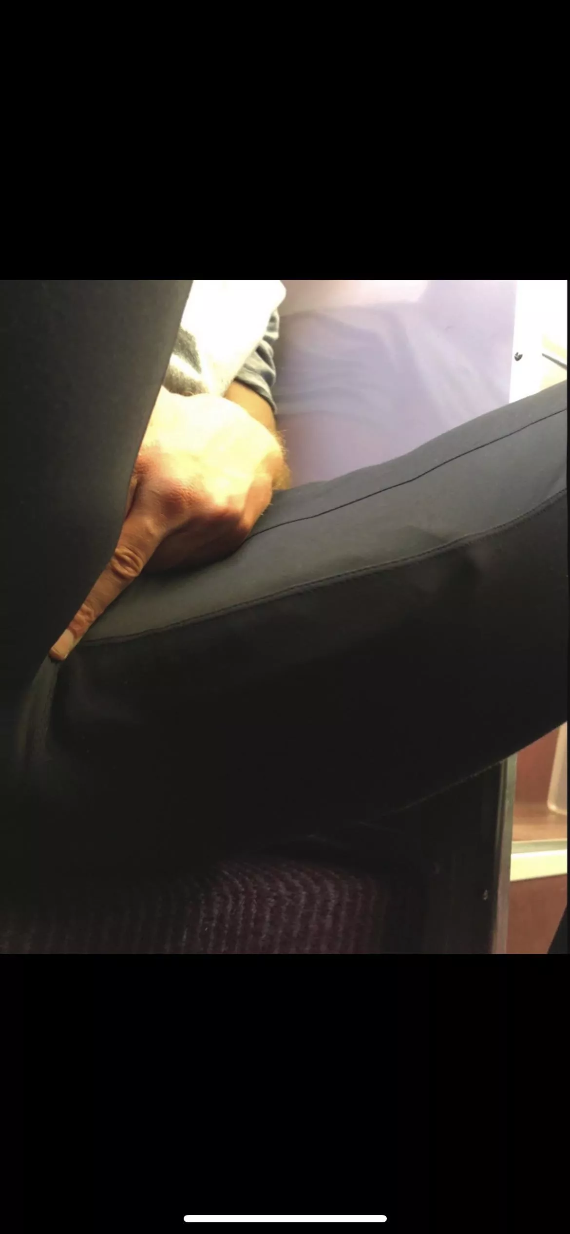 Dangerous pants on the train! posted by asdifjpasdjfkls