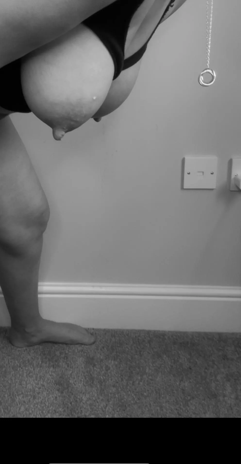 Dangling and covered in milk 🤤 posted by milkymama123