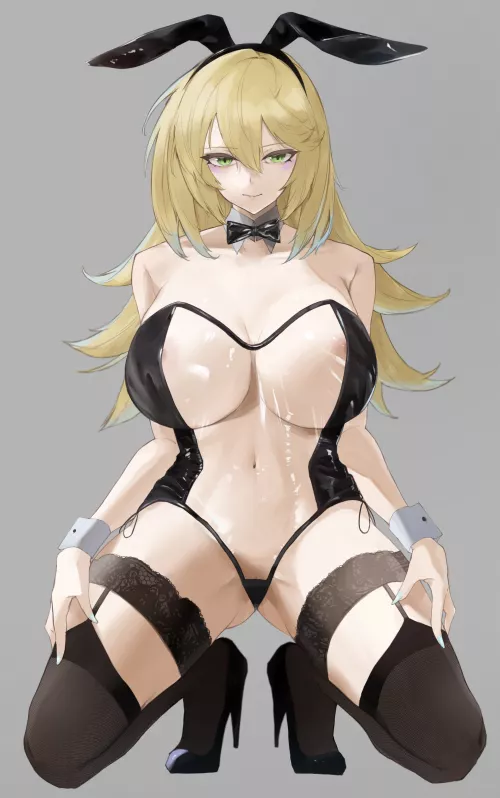 Dark Magician Girl Transparent Bunny Suit (kataku musou) [Yu-Gi-Oh! ] by sequence_string