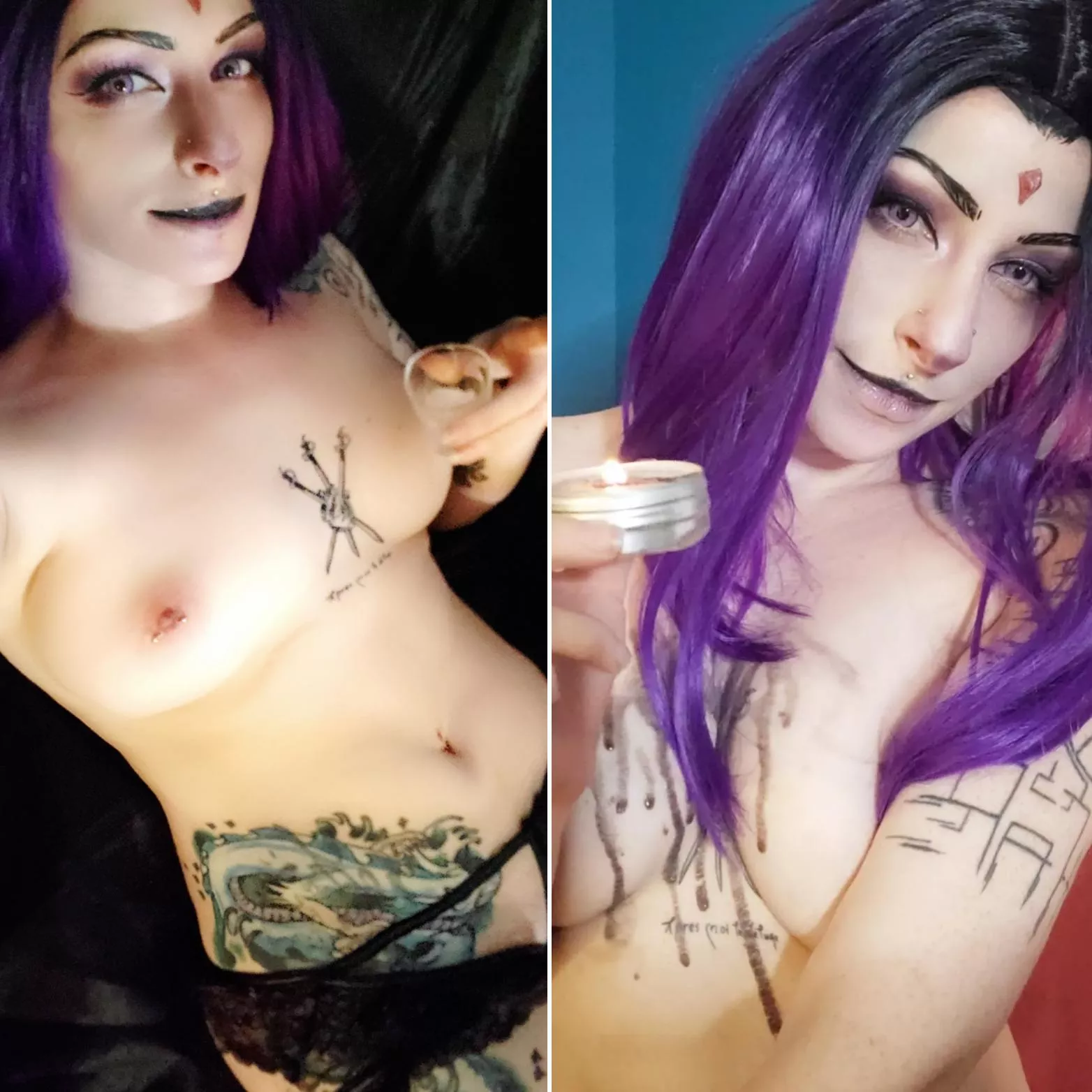 Date night in with Raven of Titans by self. posted by death_reaux