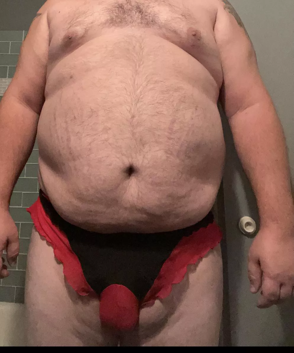 Day 3 of wife out of town: bought a pair at the adult store that have a place for my small cock to be held so I can wear them under my work clothes without spilling out. posted by Able_Ordinary5583