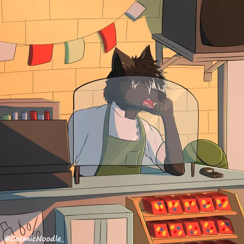 Day job (Art by me @CosmicNoodle_ on twitter) by 16rafa
