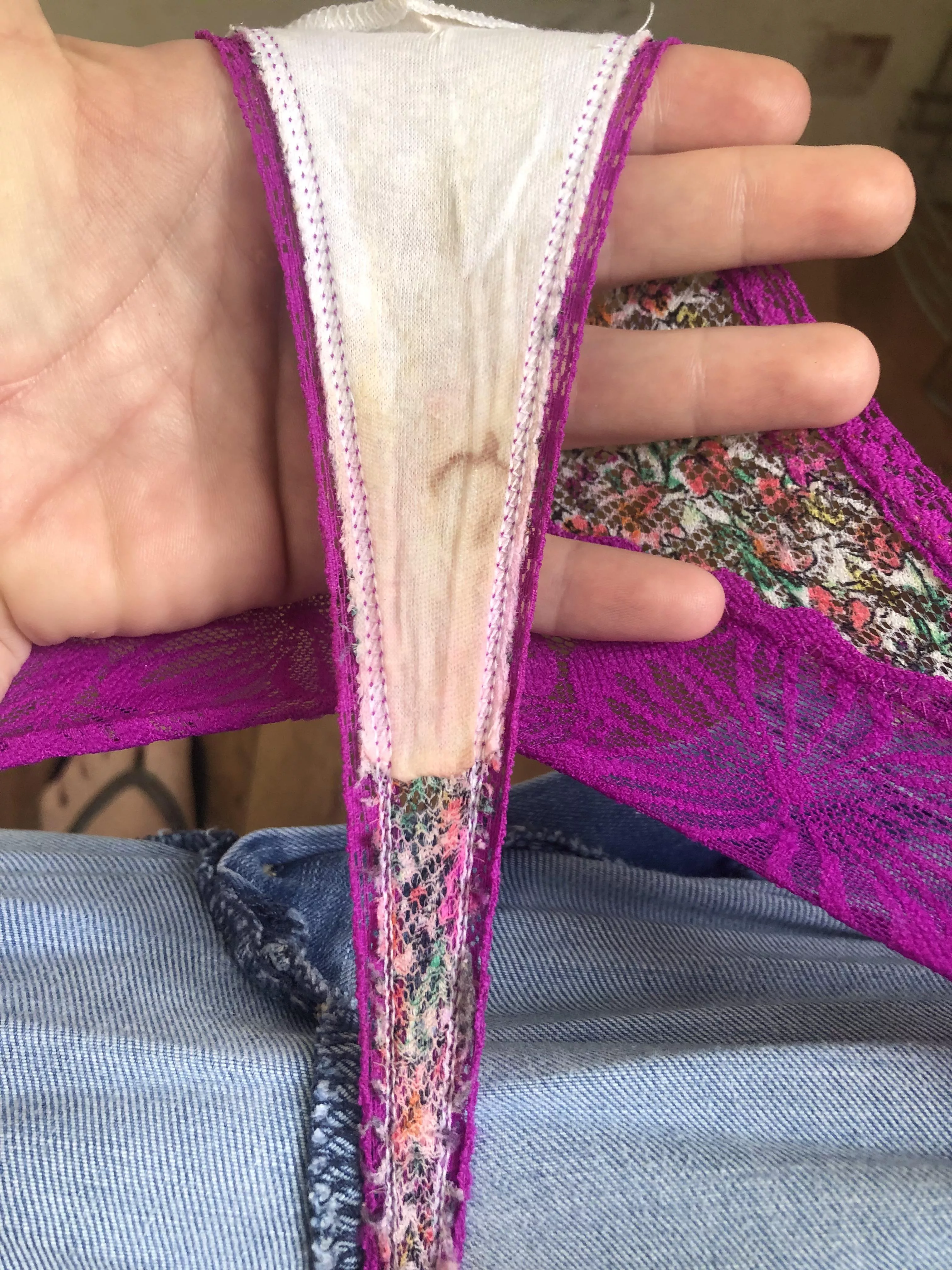 Day one- with a small stain that was already there 🤍 posted by pinkyto04