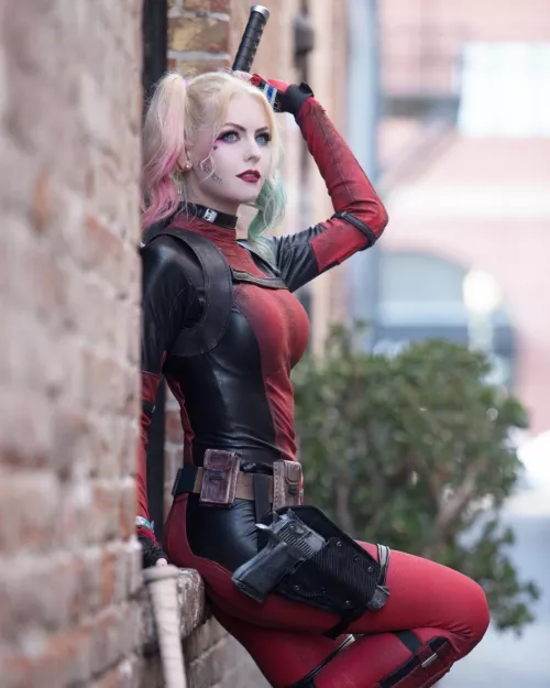 Deadpool/Harley Quinn Mashup by Jessica Chancellor by Supercosplaylover