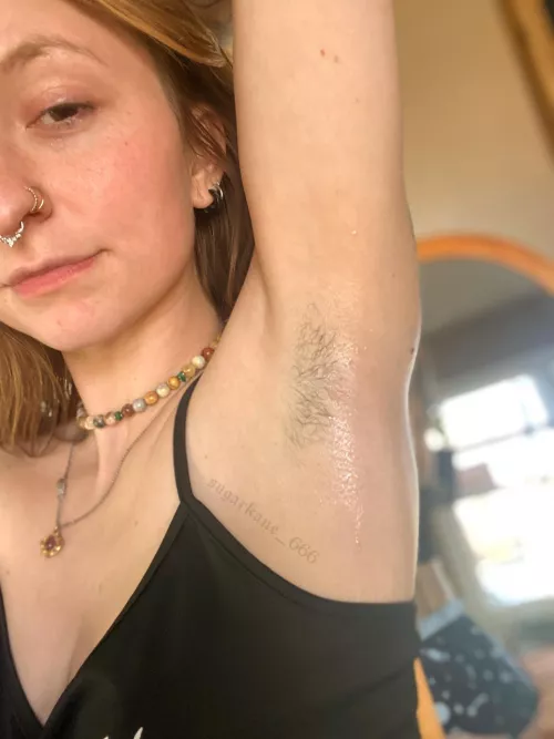 decided not to shave! i laid out in the sun for quite a while today 😅 by sugarkane_666