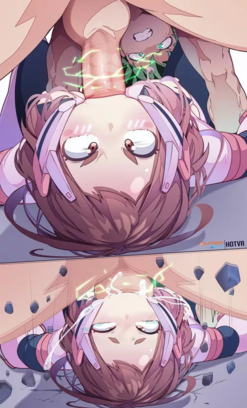 Deku practiced a new smash that aims for the throat, making the enemy gargling. Practice partner was Ochaco. (Hot VR) [My hero Academia] by truepokemaster151