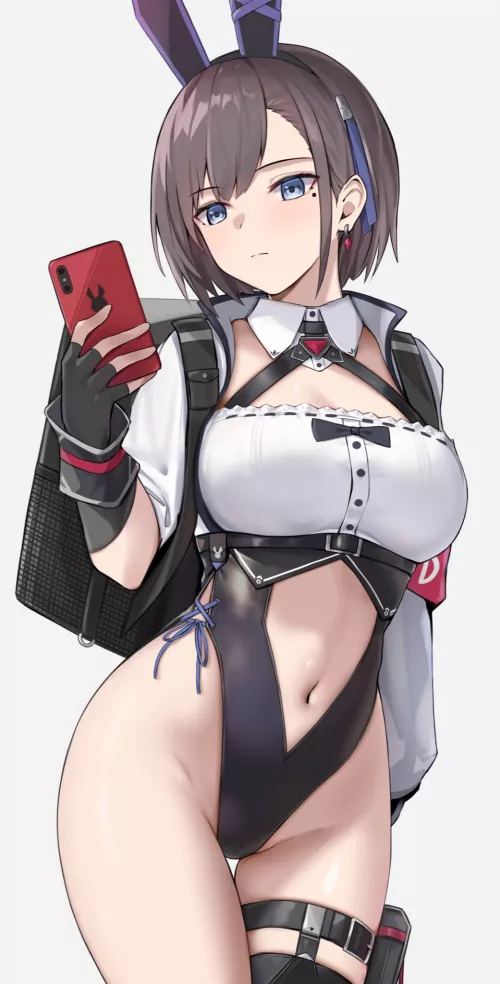 Delivery Bunny Selfie (Bee Doushi ) [Original] by sequence_string