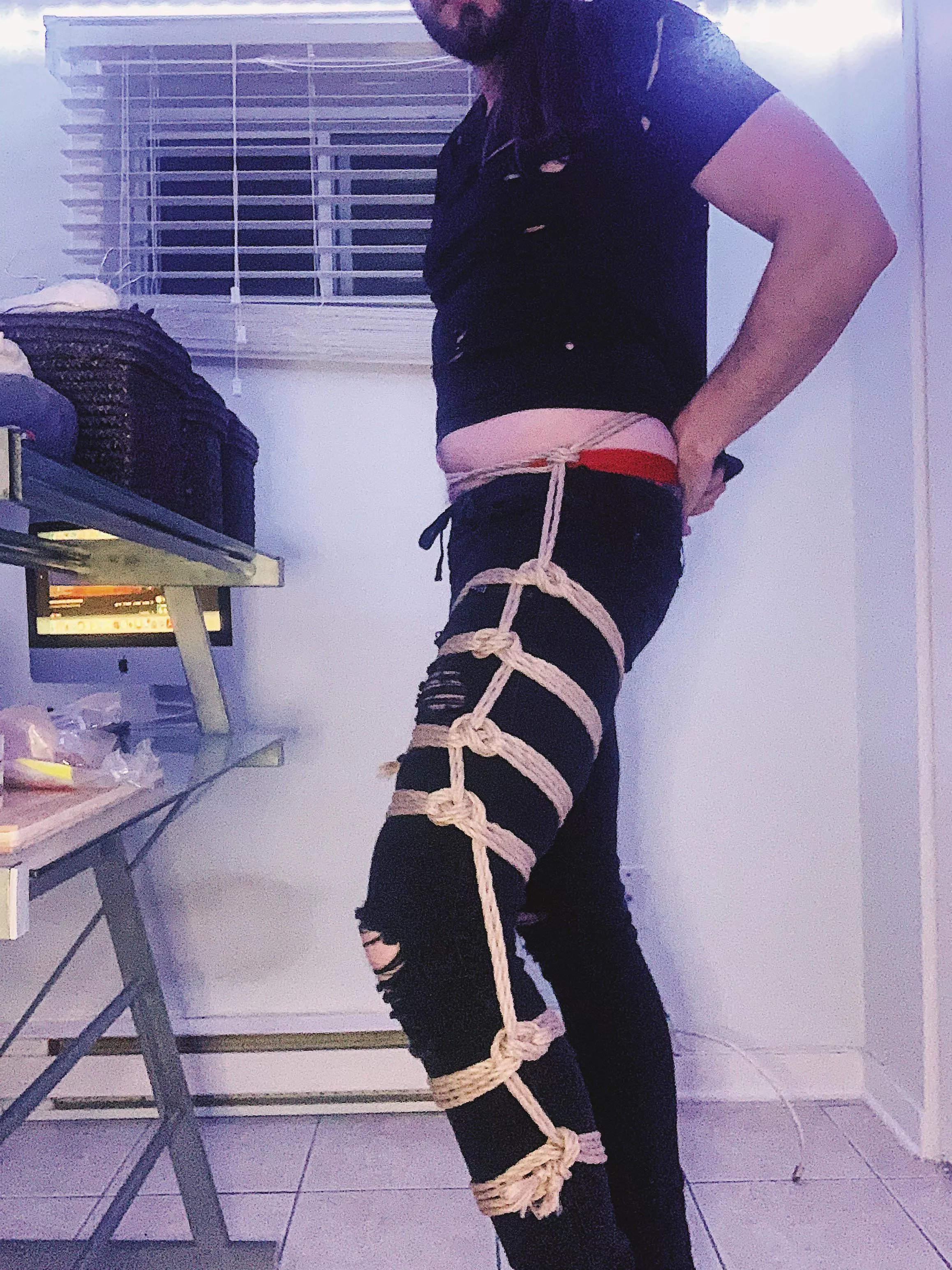 Dem leg ties posted by 3DaysofBlack