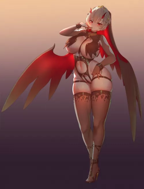 Demonic nun by Maturin_Green