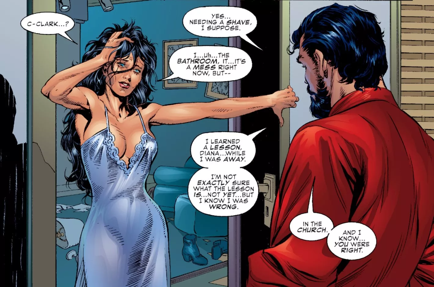 Diana's Lingerie [JLA: Act of God #3] posted by lordhater1