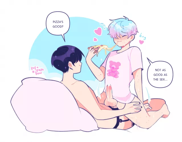 Dick and Pizza? Fucking score! by HollowtheRussian