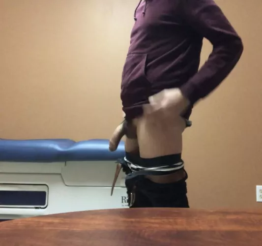 Dick out at the doctors office by casualboye