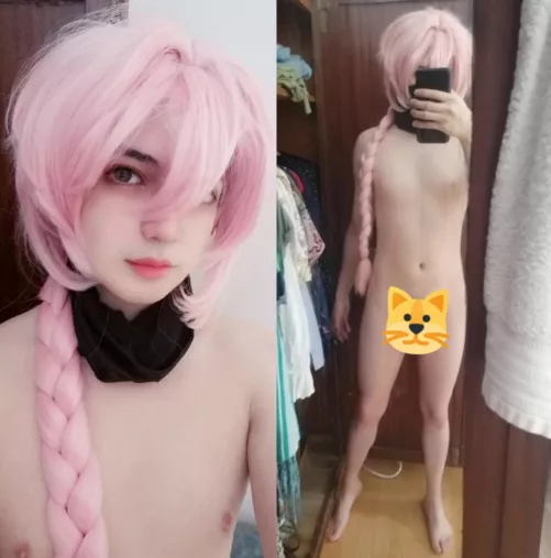 did a nude astolfo cosplay ^//^ how'd I do? by lewdakira1