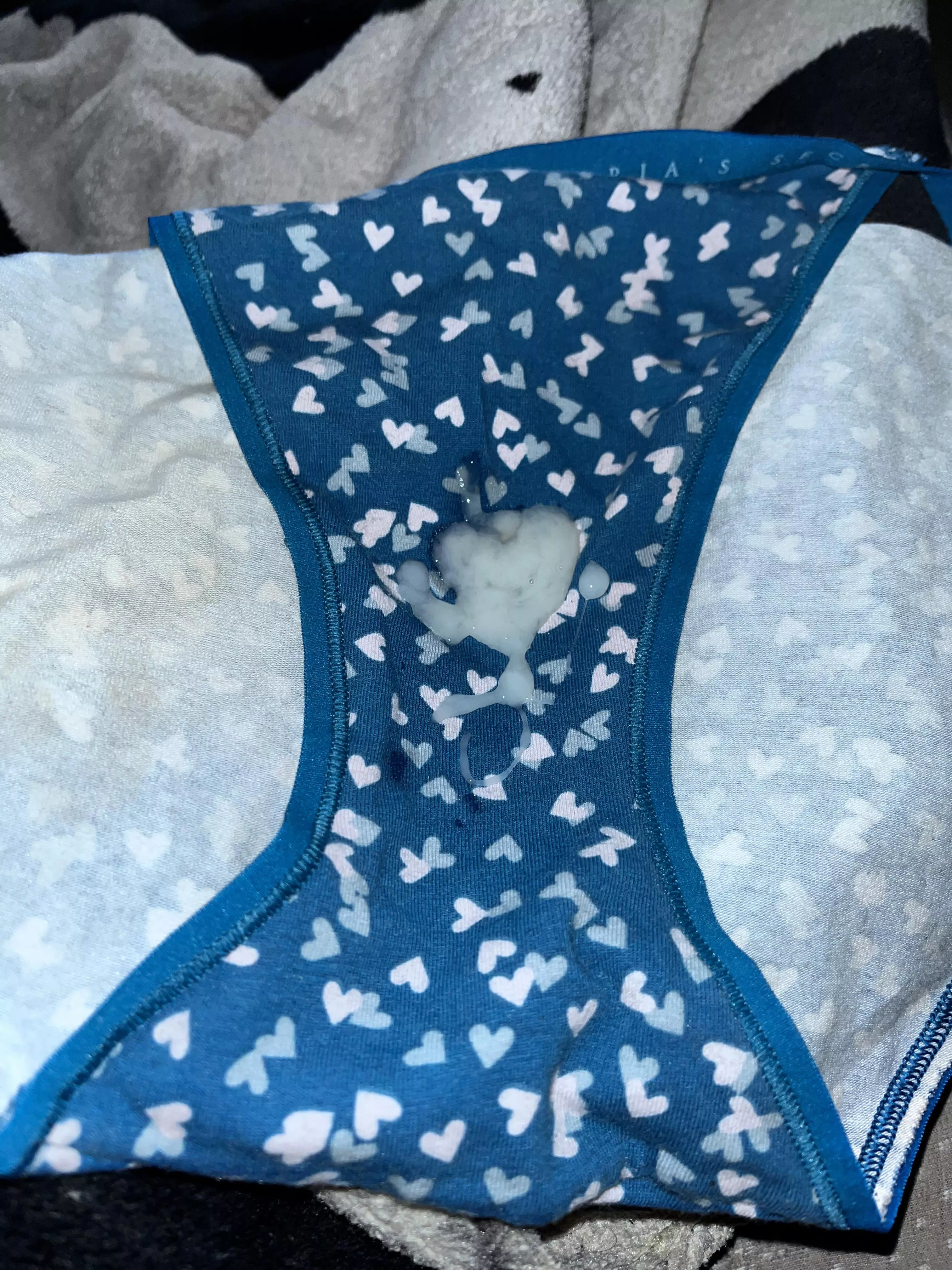 Did this to my gfs panty posted by Tyjohnson1990