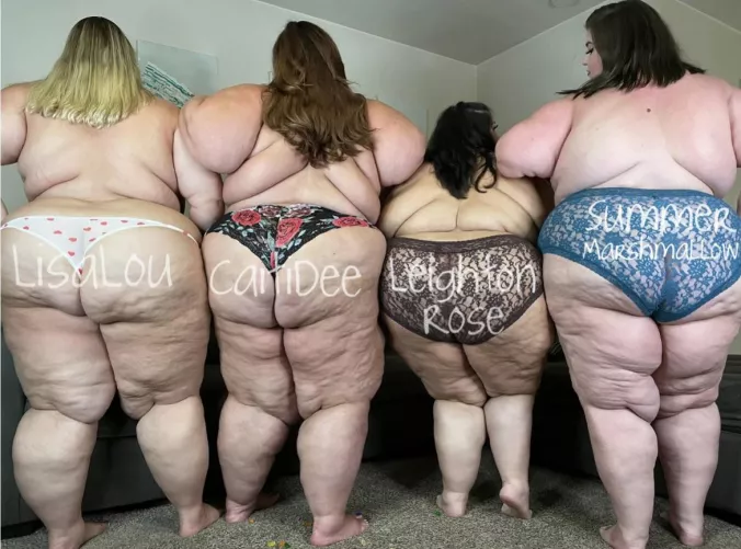 Did you really think you could get away without getting crushed by these giant gals? by LisaLouSSBBW