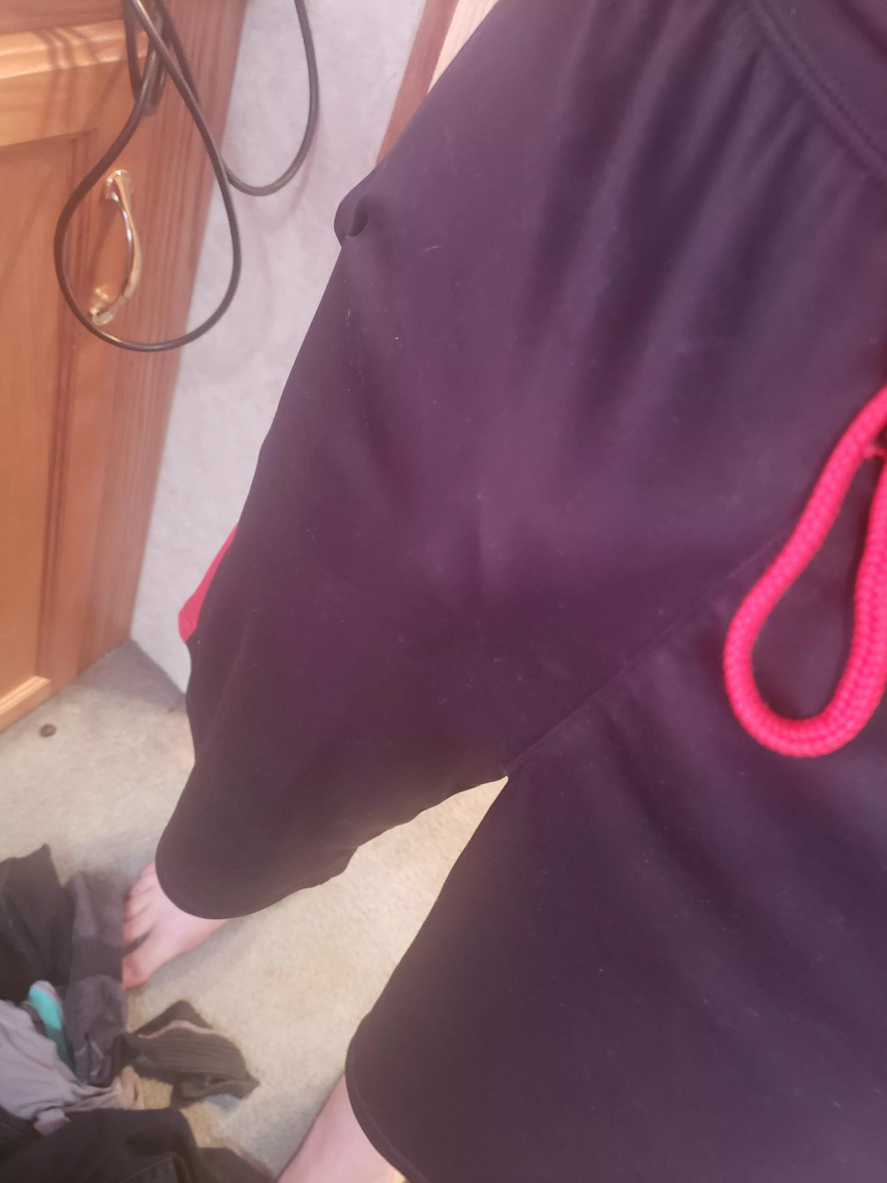 Didn't know these were basically sheer. Guess I'll have to find something else to put on when unexpected guests pop by. posted by averagestever