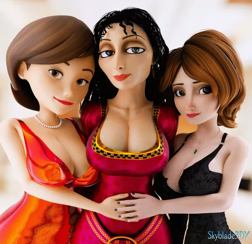Disney milfs (Skyblade3D) by ObserveAndHerve