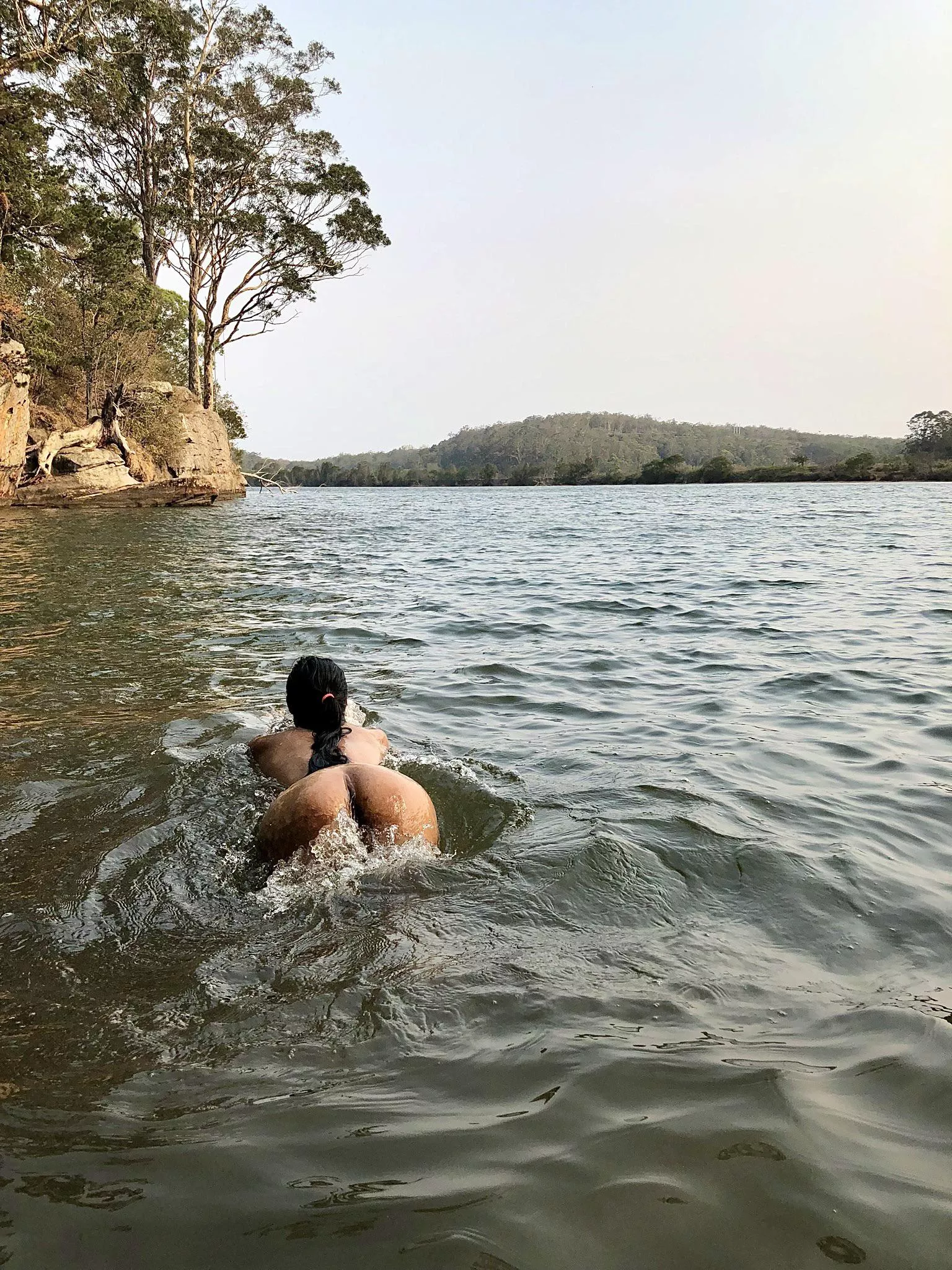 Diving all-natural into nature 🍑 posted by IndiHoe69