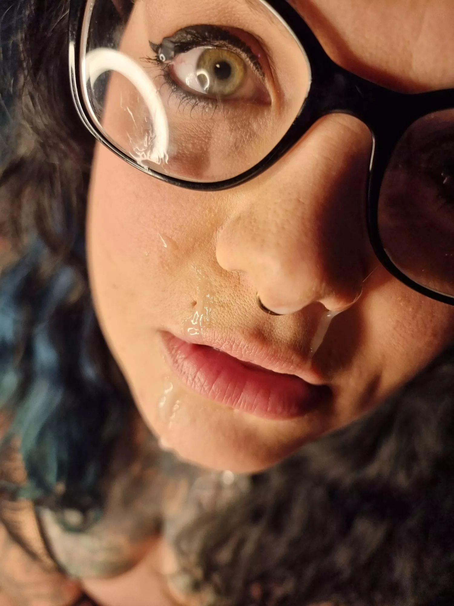 Do I have something on my face? posted by Nyxy666