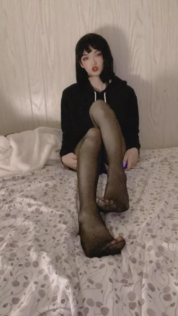 Do I look cute in nylons? posted by kristenkatana