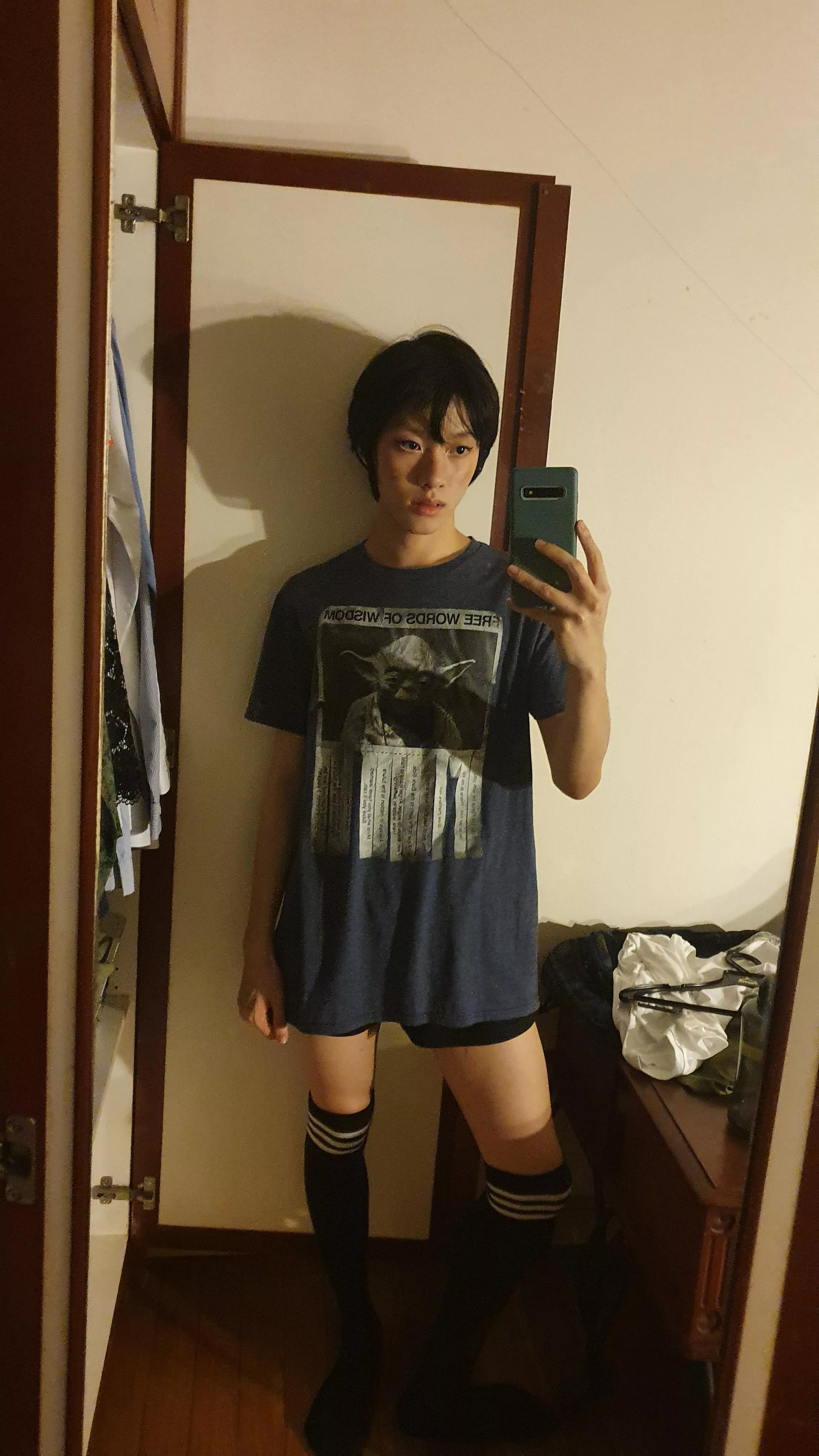 Do I look cute in this? posted by WishyWashyShark