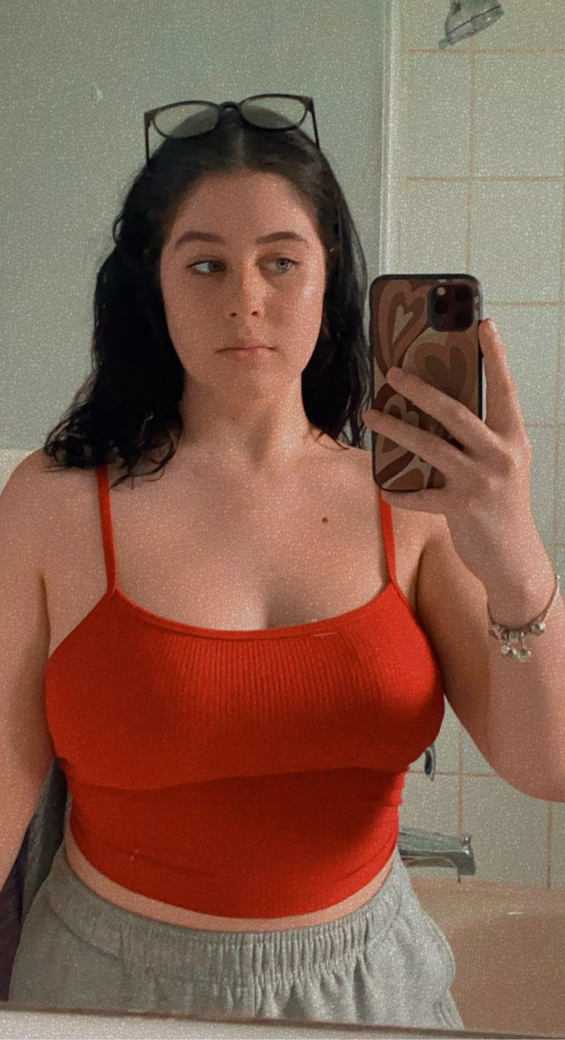 Do I look good in red? ❤️ posted by kenn_xoxo