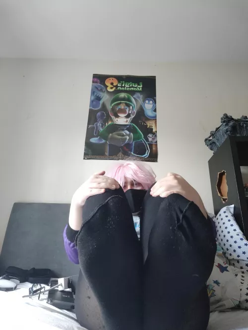 do they look good in these tights ~ there's a little spot for something to come through and fuck em~ 💜 by FarCarrot8951