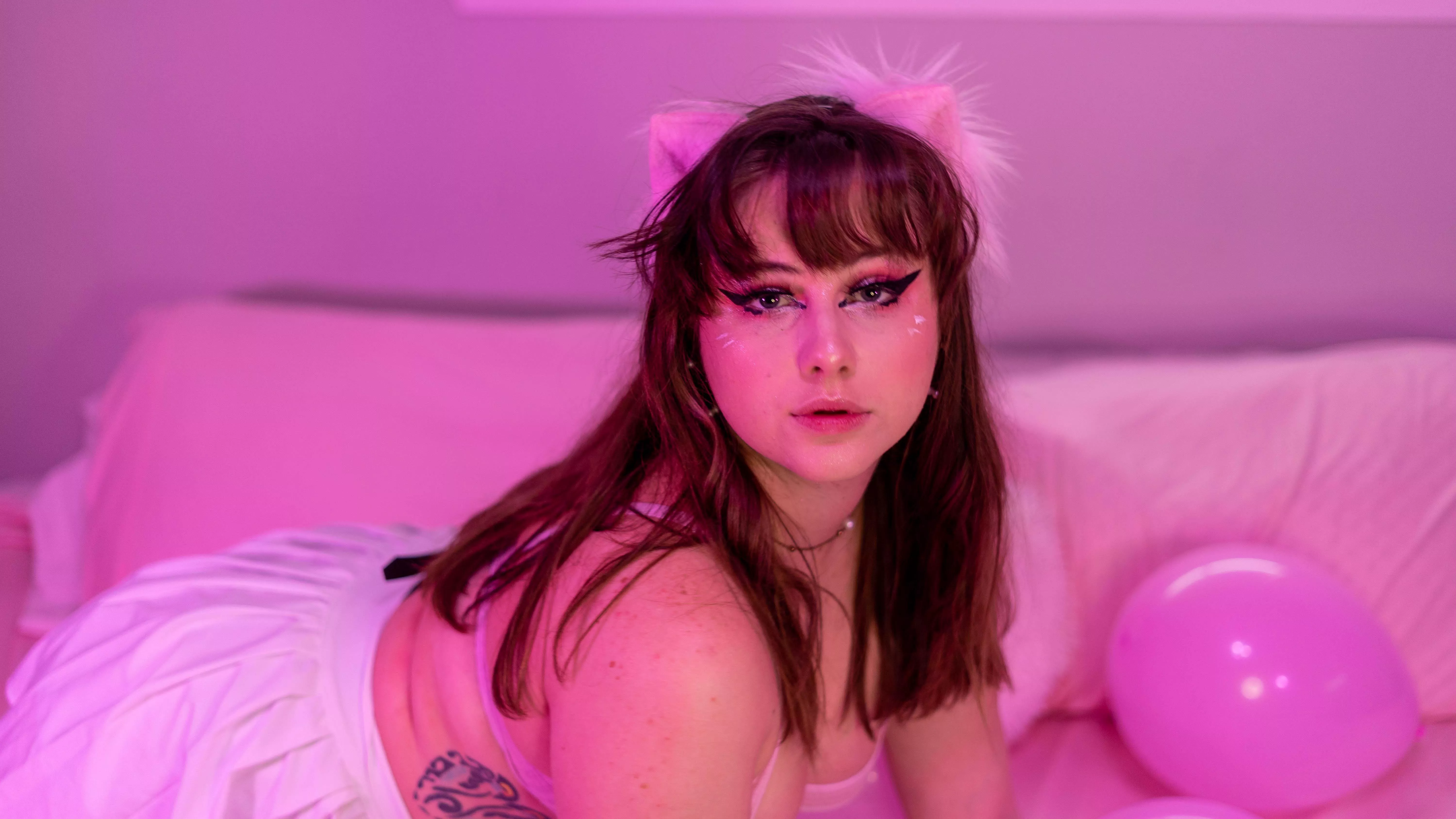 do u think u have what it takes to make this kitty purr? 🥺👉👈 posted by princesssattire