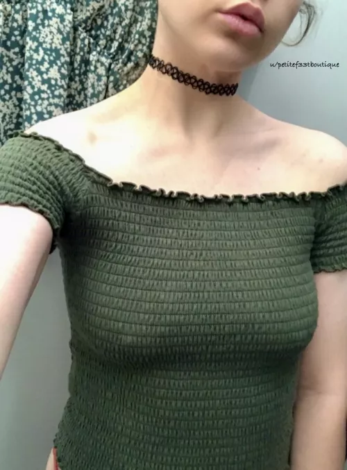 Do You Like Me Braless With A Choker? 😜✨ by petitef33tboutique