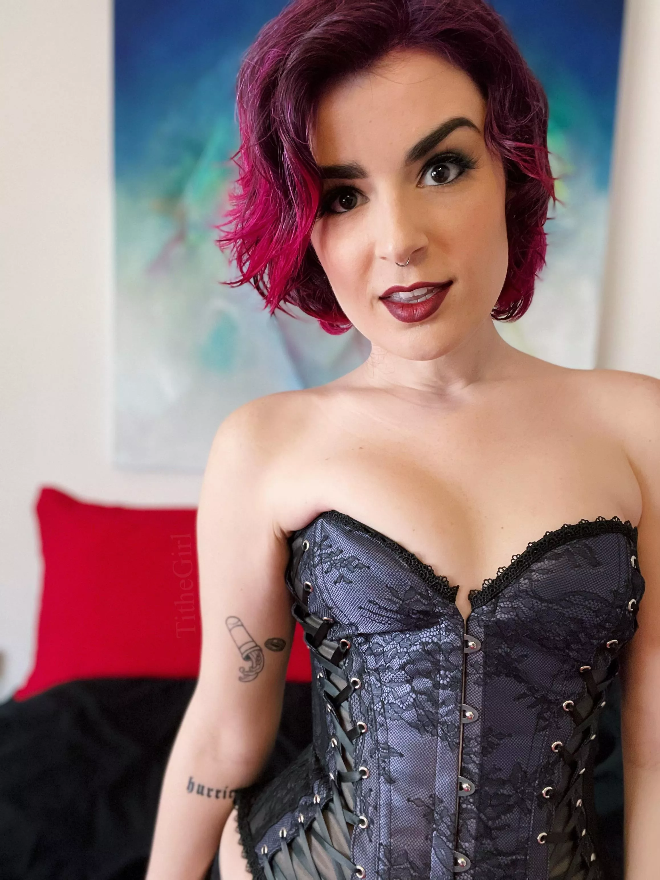 do you like my corset? posted by Tithe_Girl