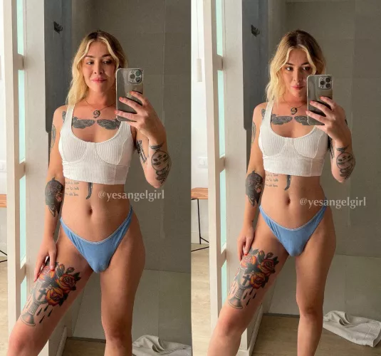 Do you like my little bulge? by yesangelgirlx