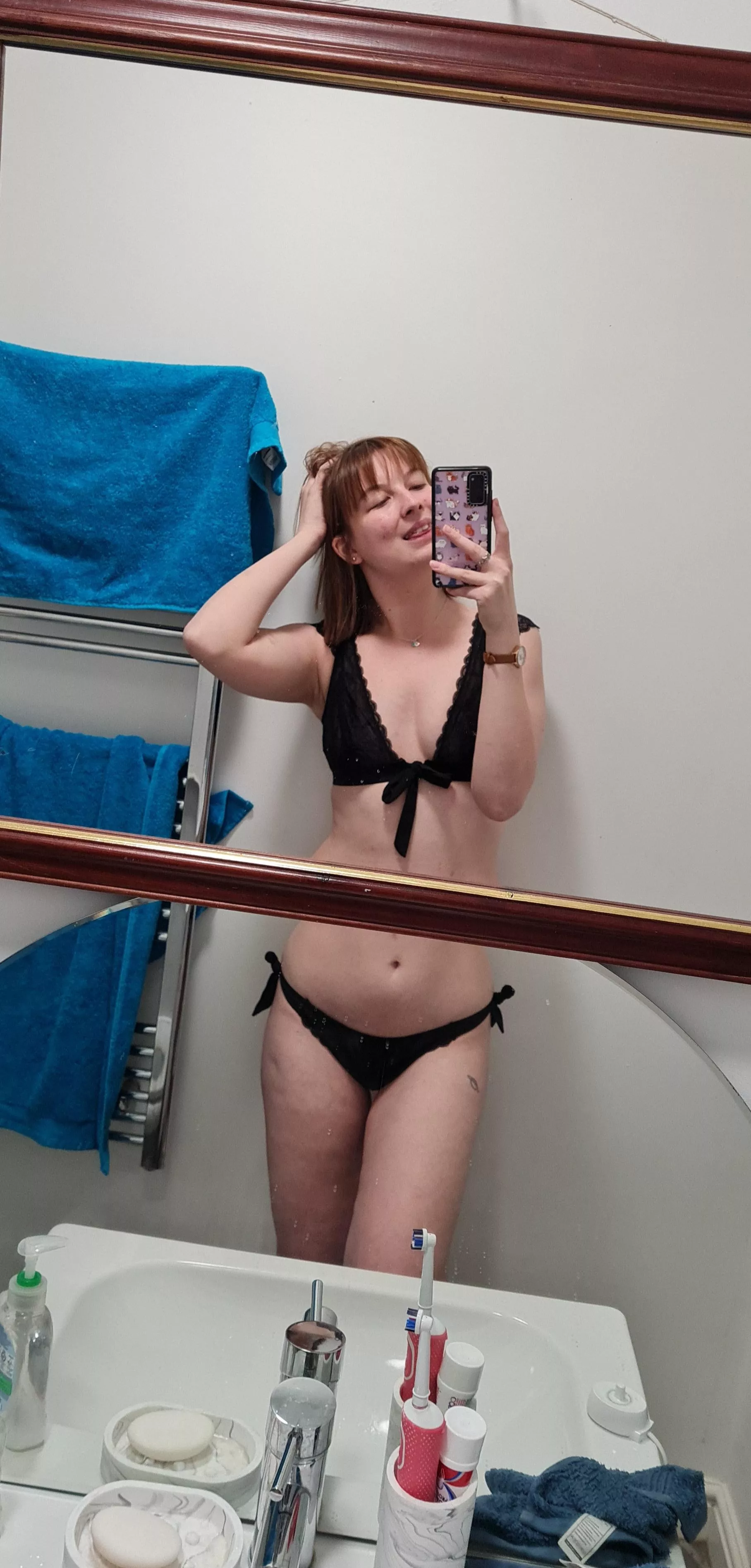 do you like my new lingerie daddy? 😈[OC] posted by D3ddysbrattysub