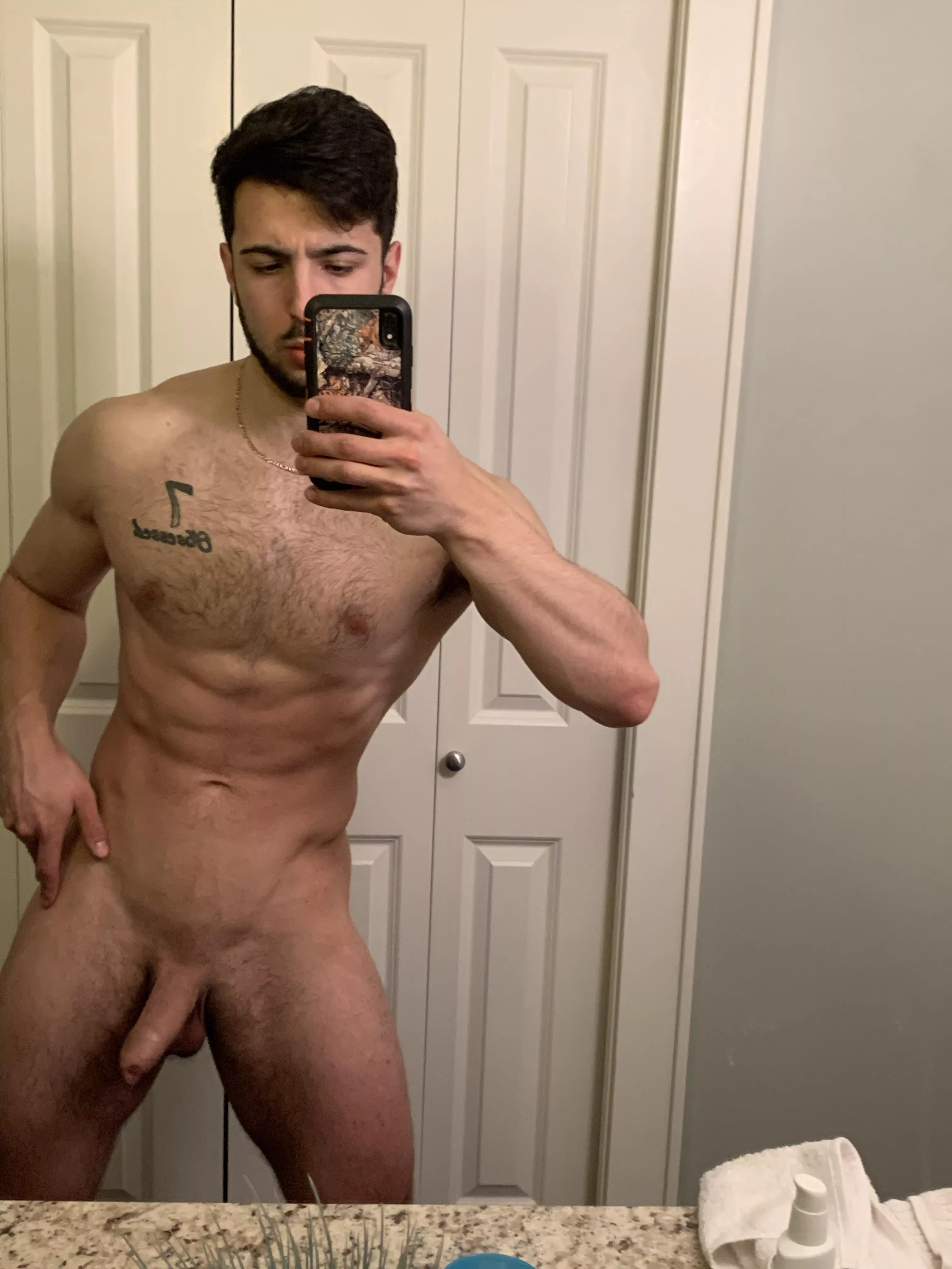 Do you like my semi hard cock? posted by Italiannboy