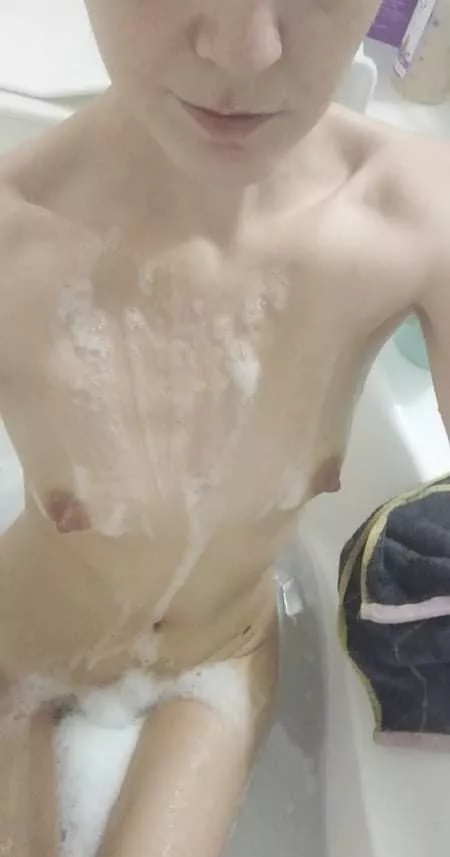 Do you like my tiny tits soapy ? I'm nice and clean cum and dirty me (f)29 posted by NovaKaned
