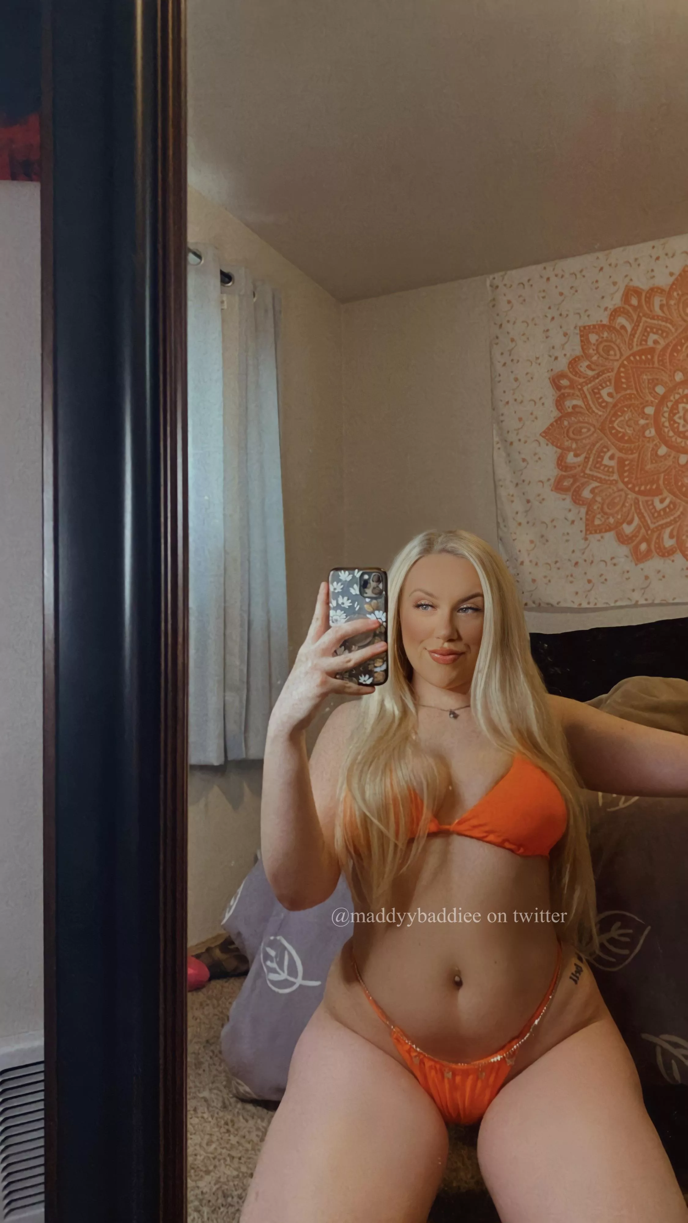 Do you like orange on me? posted by maddybaddiee