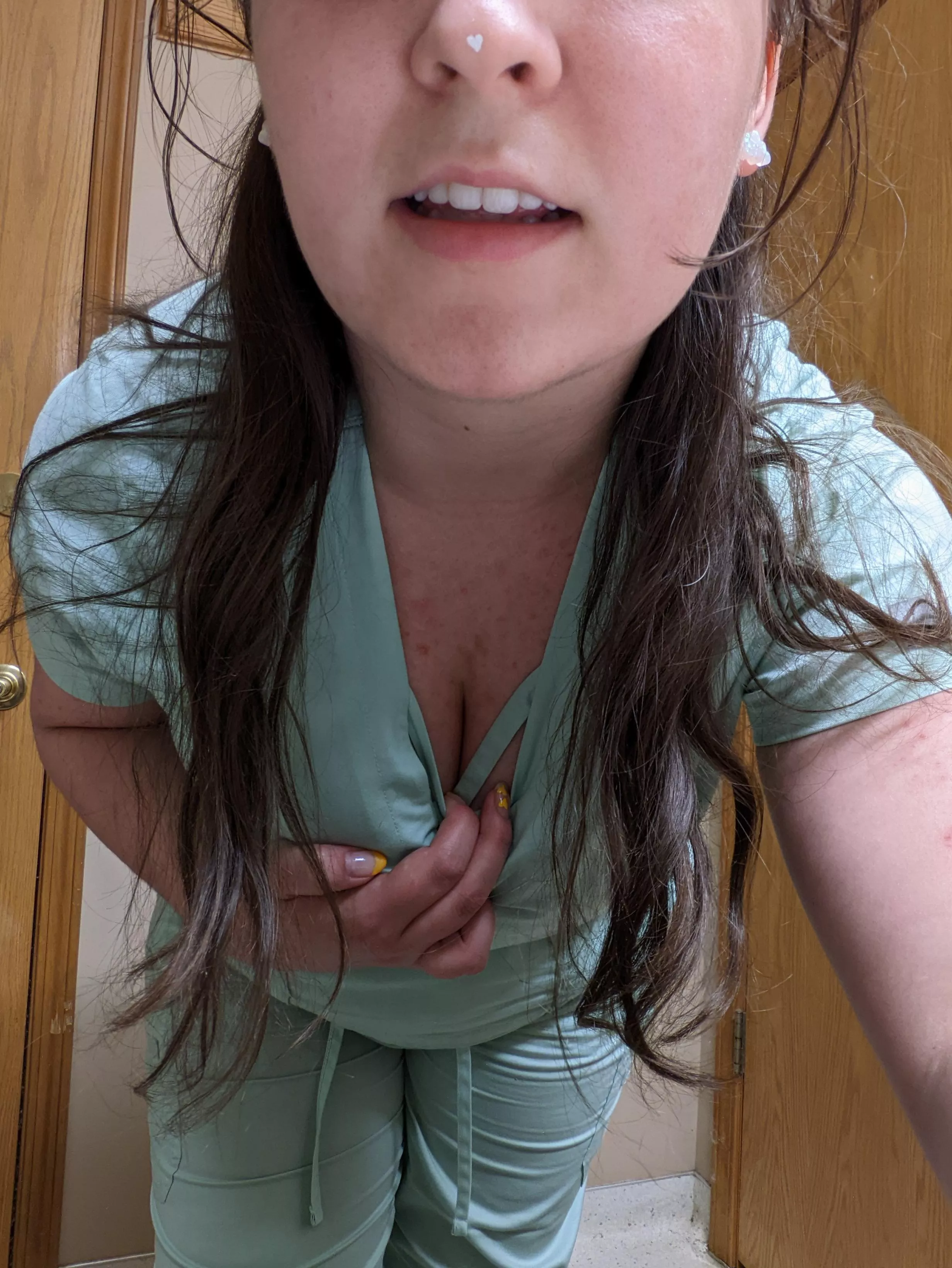 Do you like the view down my scrubs posted by DelilahTheBaker