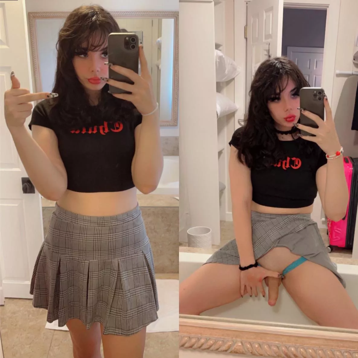 Do you like when I open my legs for you? 🥵 posted by NaughtyTgirls