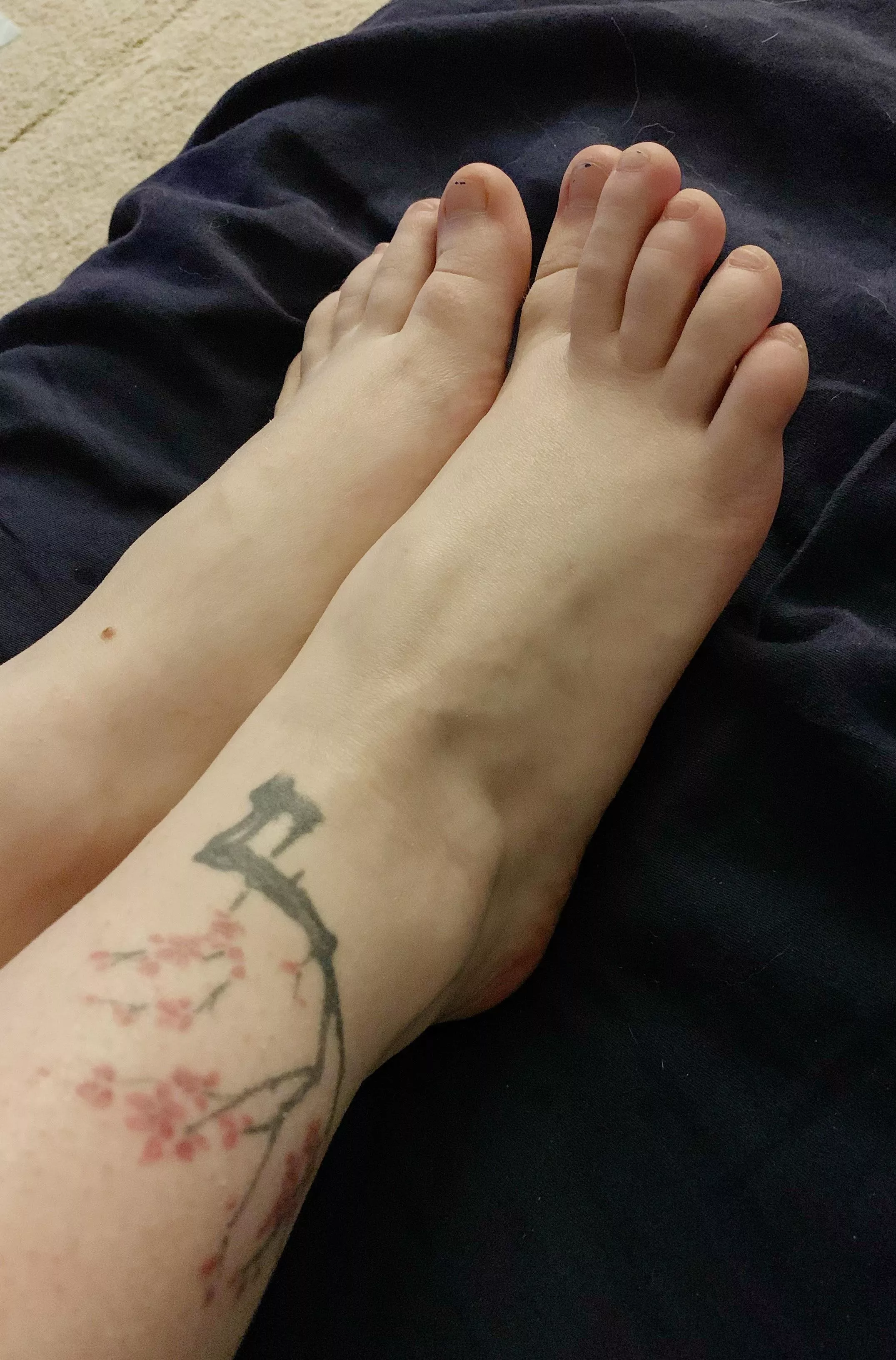 Do you think my feet are cute? Do you like ankle tattoos? I’m thinking of getting more posted by Gamer_girl_cutie_