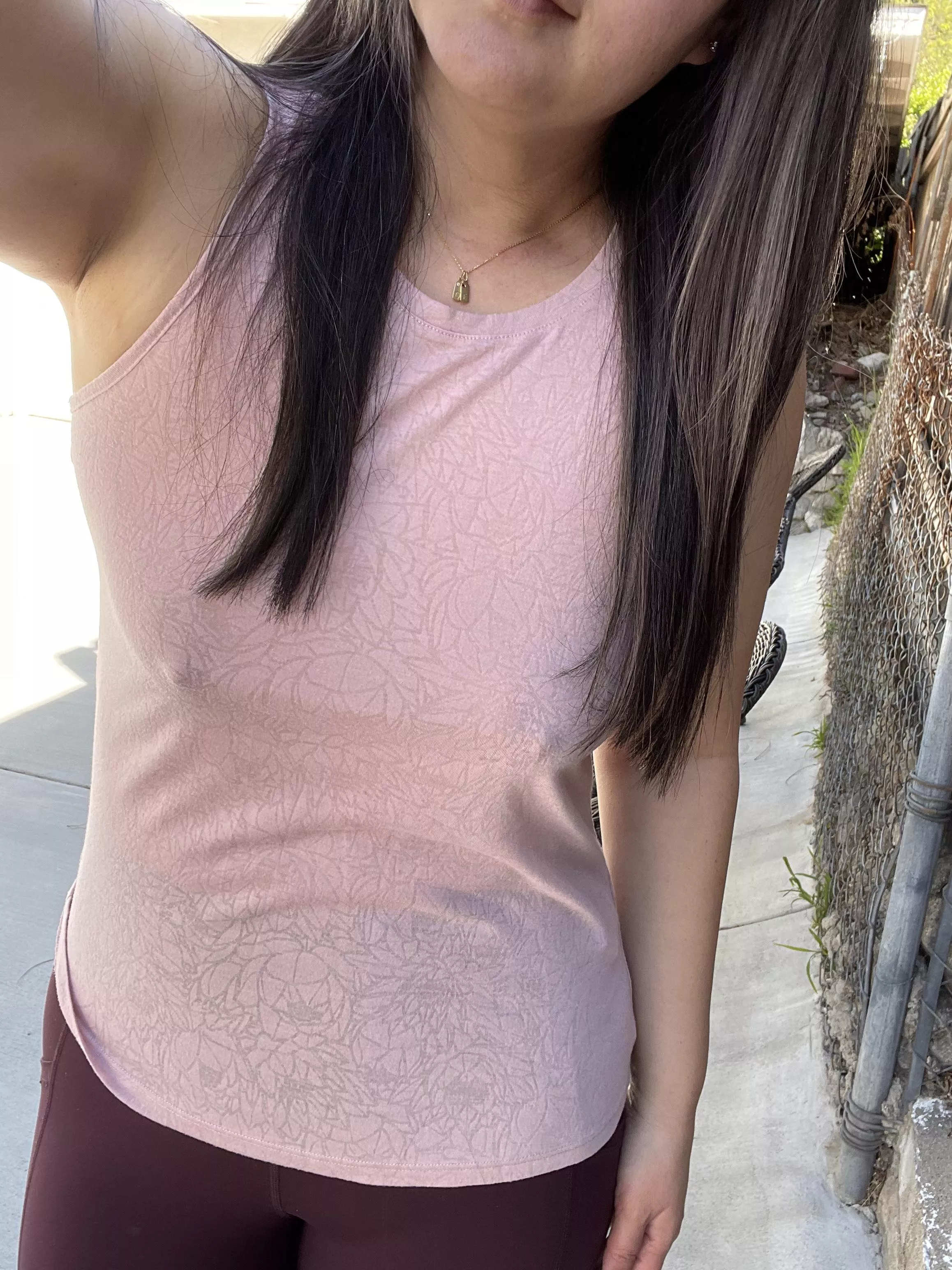 Do you think you’ll see right thru this when I sweat at the gym? posted by MySzyBee