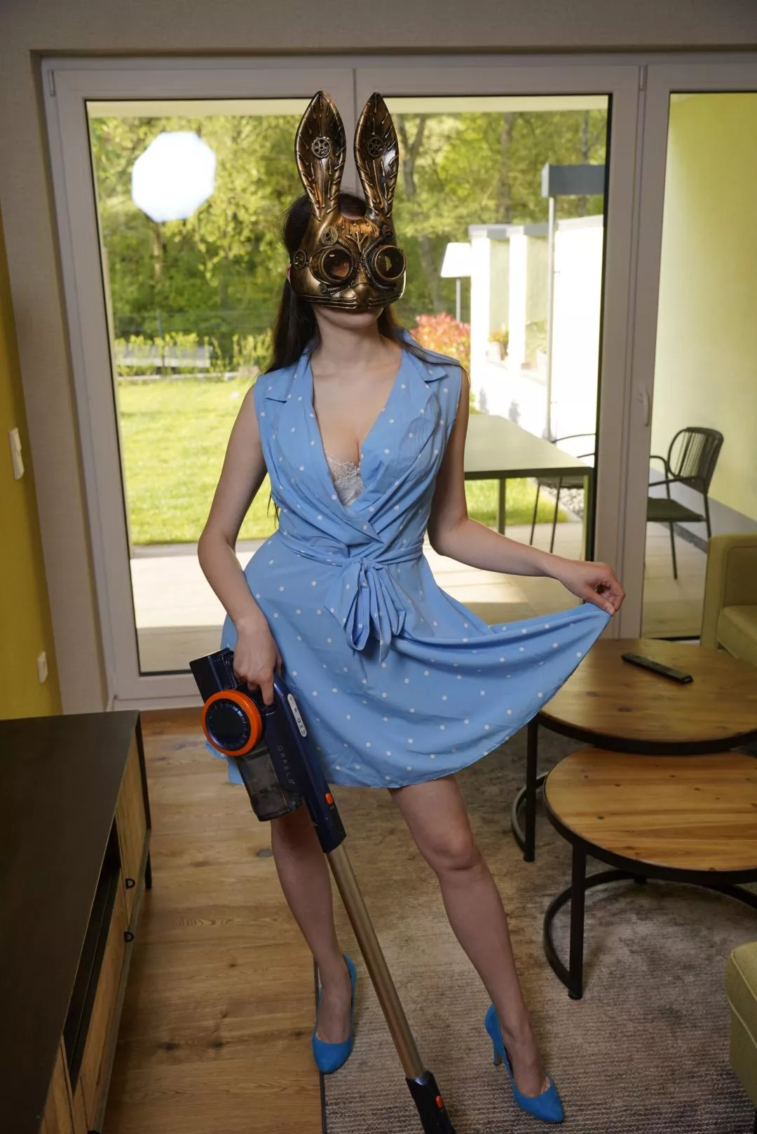 do YOU want to get under my dress? posted by FollowTheMaskedBunny