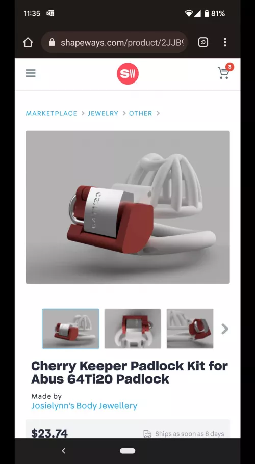 does anyone know if there is a similar attachment for the kink3d cages? I would like to use a padlock for my cage... by juri69