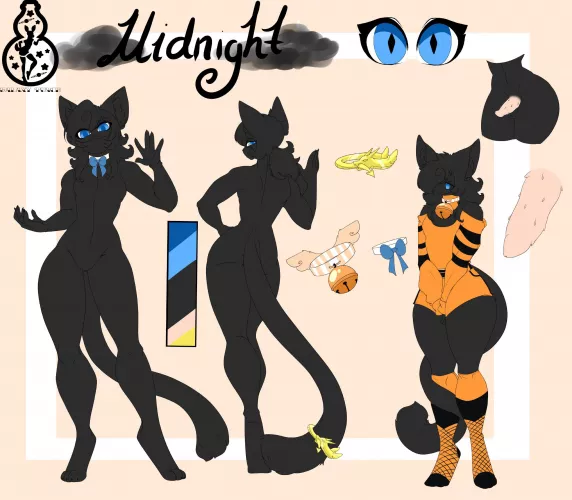 Does nice tnick femboy thiths count? My OC cutie Midnight ^.~ by entranceflippant