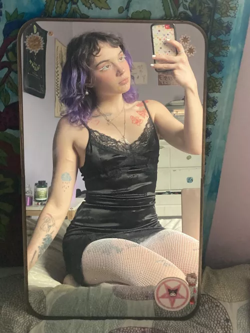 does purple look good on me ? 😋 by d3monbabi3