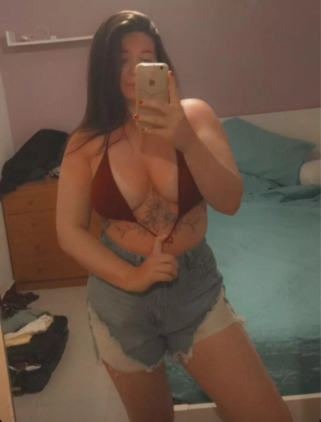 Does she wanna show her sun burn off or tease her tits😉 posted by Potential_Ordinary