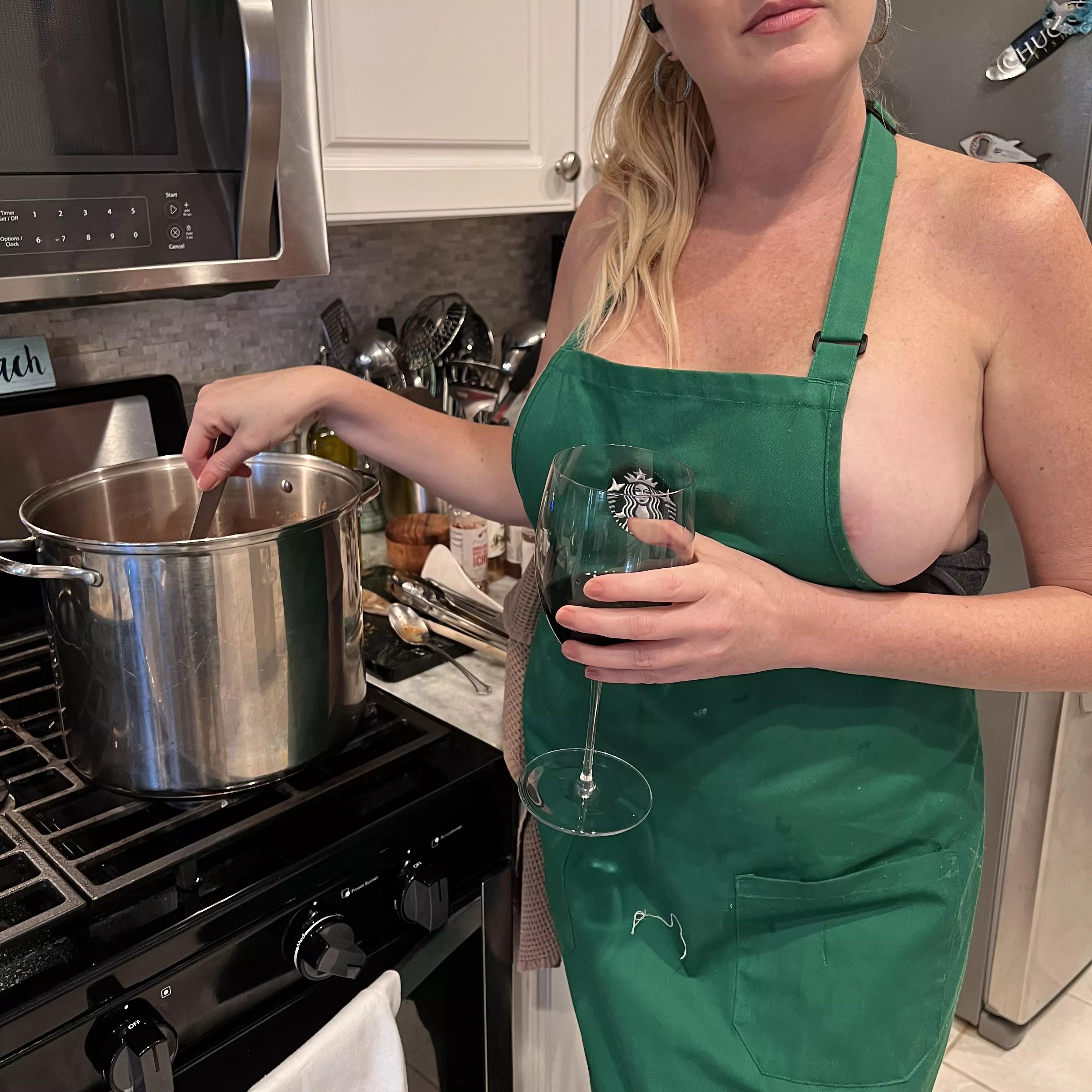 Does this make cooking a spectator sport? posted by BlondieGetsLucky