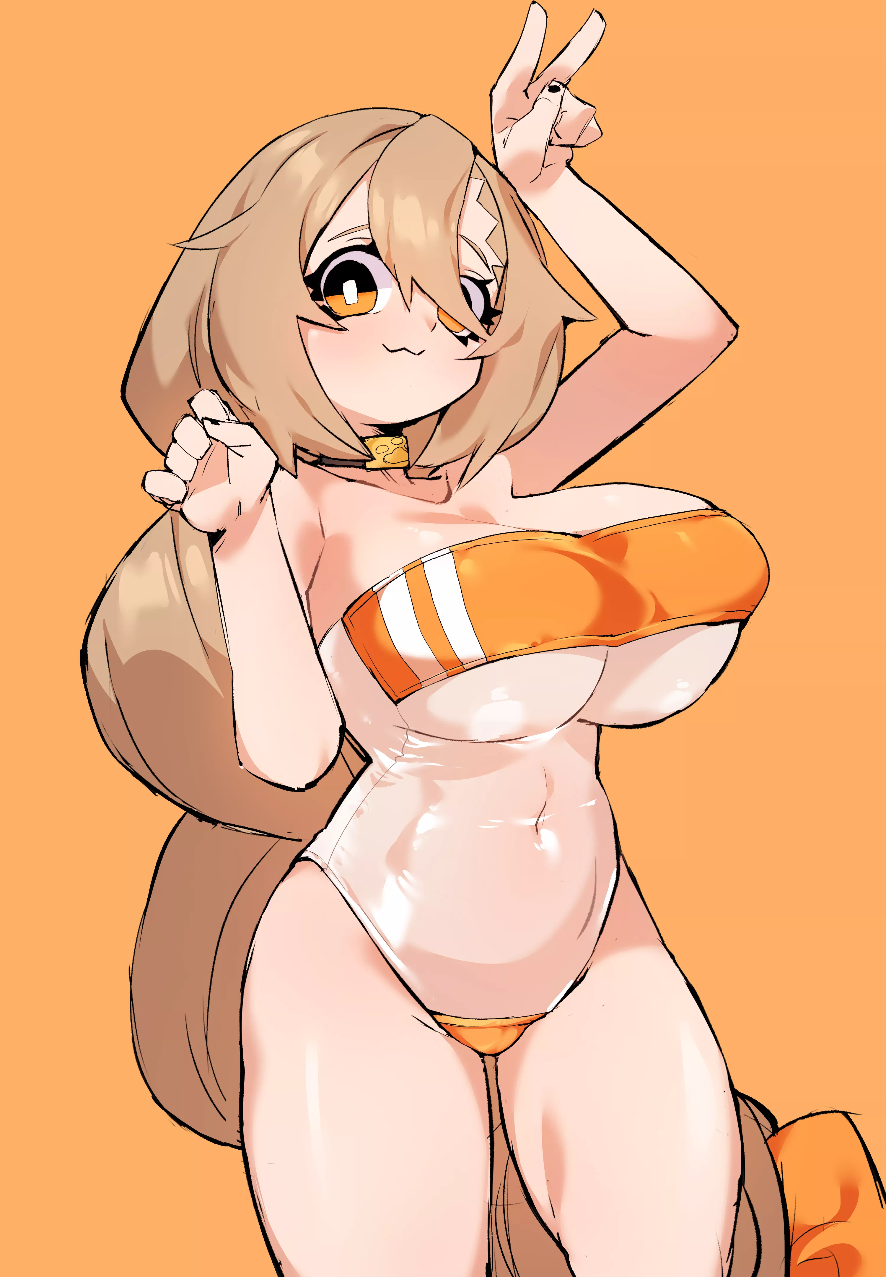 Dog Girl Sheer Swimsuit (K.Tomato ) [Original] posted by sequence_string