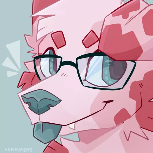 Doggo Icon commission [OC] [@honeymoss_ on twitter] by hornedpup